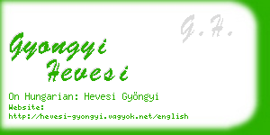 gyongyi hevesi business card