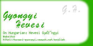 gyongyi hevesi business card